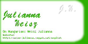 julianna weisz business card